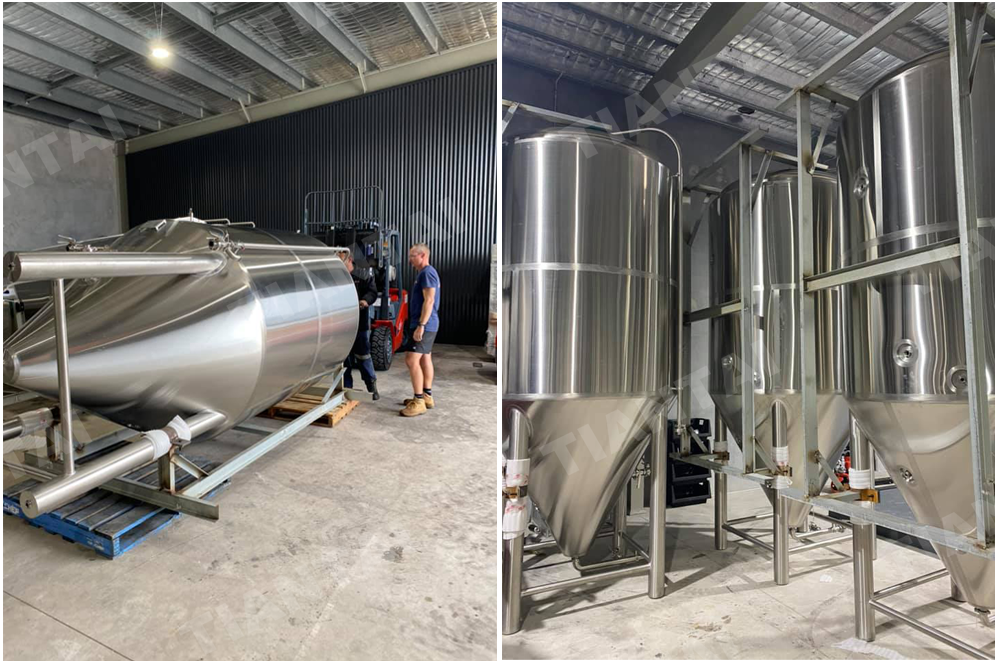 20 hl automated beer brewing system arrived in Australia TianTai® 2